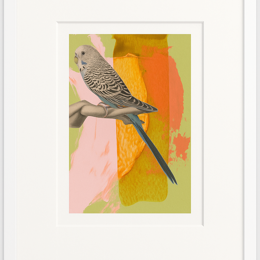 Framed Cheekadee Print