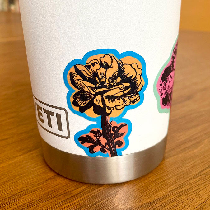 Vinyl Flower Stickers