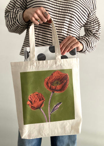 Poppy Tote Bag