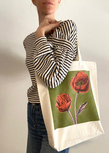 Poppy Tote Bag
